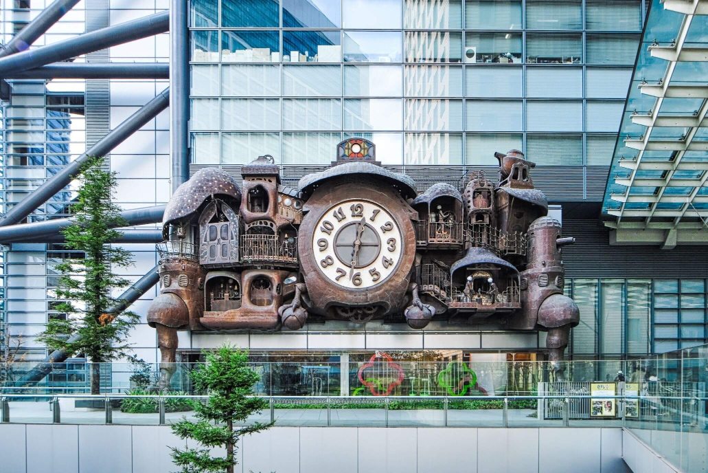 The Giant Ghibli Clock in Tokyo best locations in tokyo to take pictures